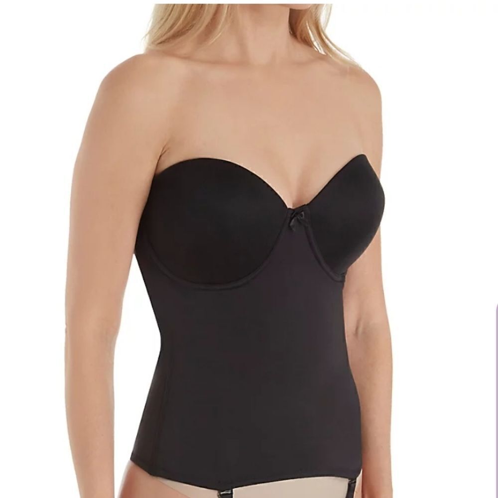 Va Bien Ultra Lift Hourglass Bustier With Garters Nude Size 38DD